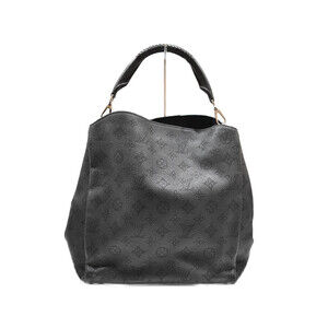 Louis Vuitton Babylon Chain Mahina Black Tote Shoulder Bag the